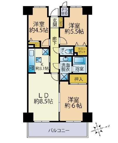 【間取り】の画像