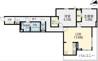 ELGRAND上津の間取り