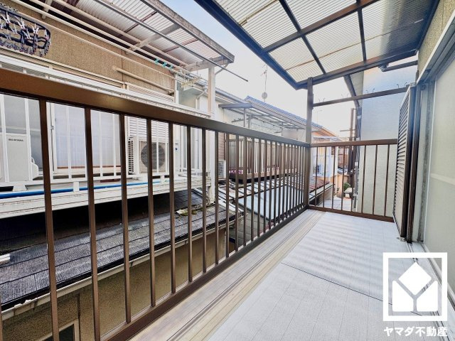 伏見区醍醐新開のバルコニー