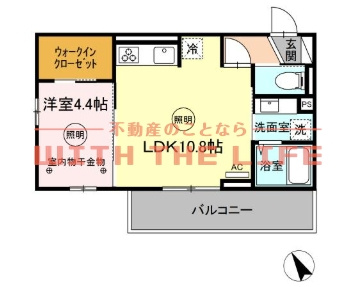 D-roomM.K.【キャッシュバック対象物件】の間取り