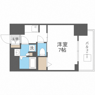 【間取り】 | S-RESIDENCE難波大国町Deux