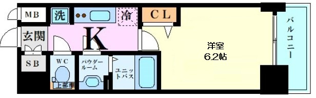 【間取り】 | プレサンス堺筋本町ディスティニー