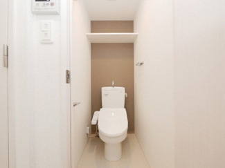 【トイレ】 | レオンコンフォート難波西Ⅲ | 落ち着いた空間のトイレです