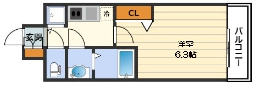 【間取り】 | プレサンス梅田東アルファ