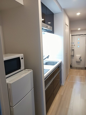 【設備】 | グレイス古川 | 冷蔵庫、電子レンジがついています。