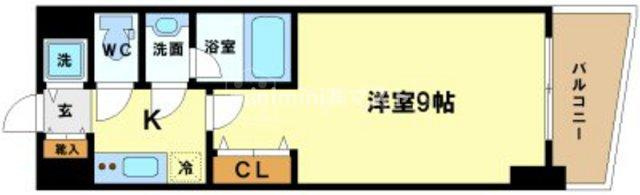 カスタリアタワー肥後橋の間取り