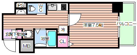 【間取り】 | ミラージュパレス本町東レジデンス