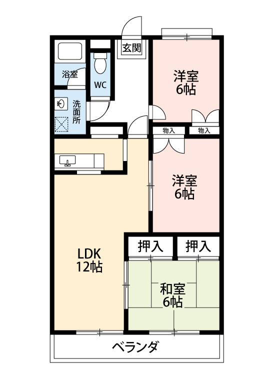 ニュークリーンシティ　　刈谷市の賃貸ならクラスホーム刈谷店の間取り