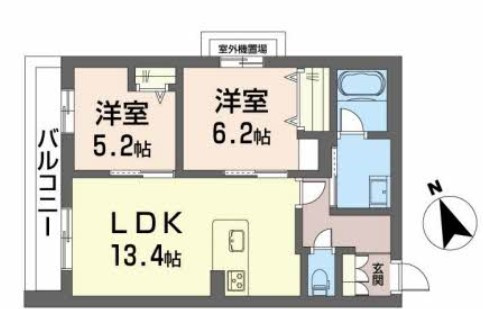シャーメゾングレイスの間取り|使い勝手の良い間取りです♪
