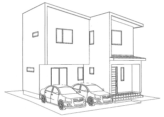 マ・メゾン　佐伯区五日市中央5丁目　№101の完成予想図|2階建て
設備充実