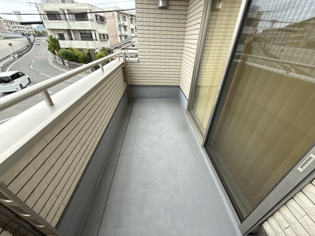 岩端町貸家のバルコニー