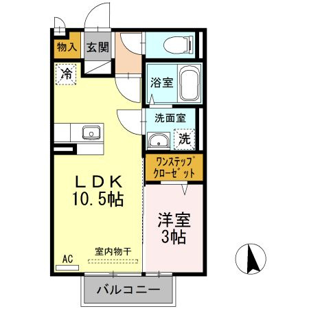 オリーヴァ東合川の間取り|使い勝手の良い間取りです♪