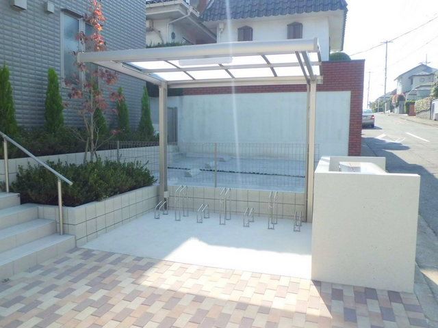 グランソレーユ丸山台のその他共用部分|屋根付駐輪場