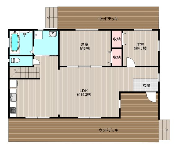 【間取り】 | １階間取図