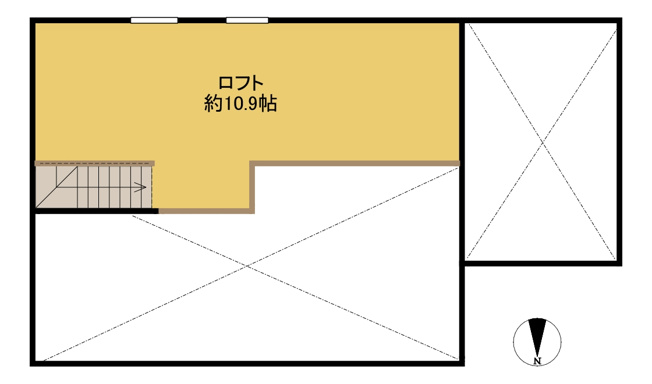 【間取り】 | ロフト間取図