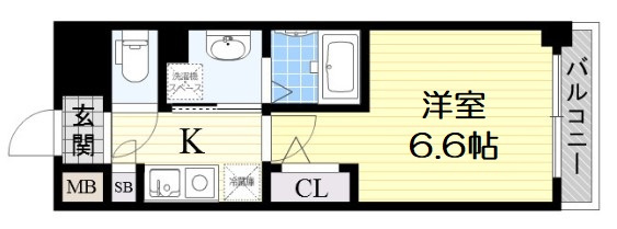 【間取り】 | クリスタルブライト谷町