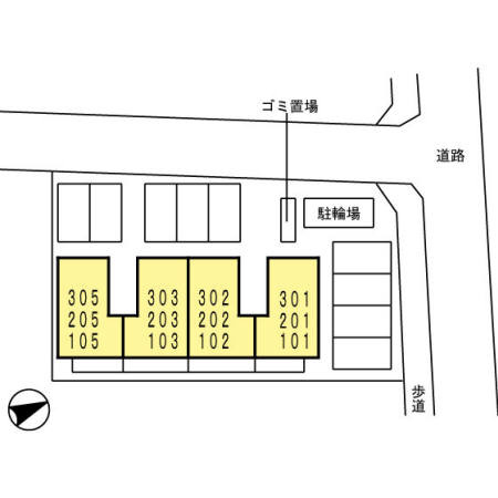 ボナールKⅢの区画図