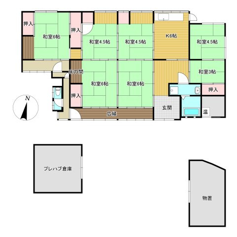 横島売家の間取り