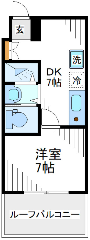 ココミ早稲田の間取り