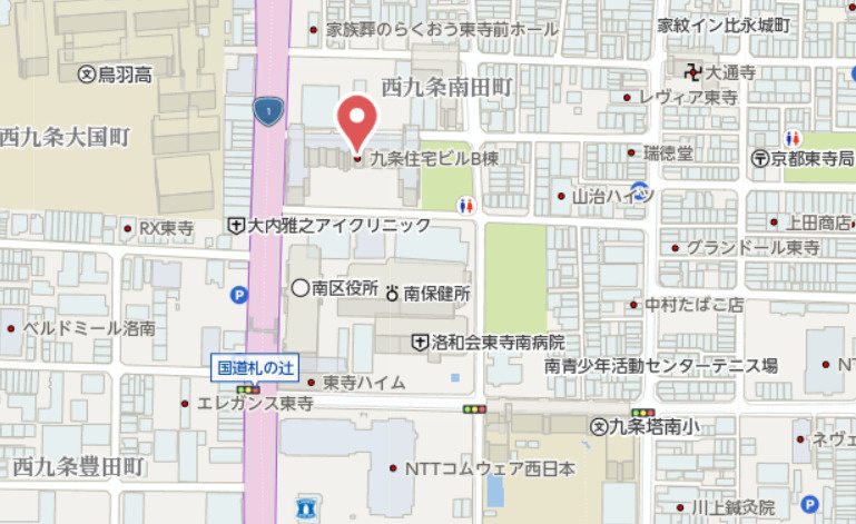 九条住宅　6階の地図