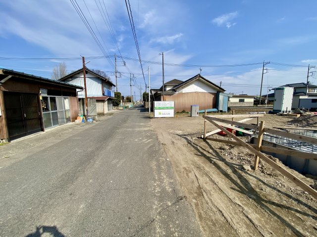 【土地】前橋市力丸町　約９９坪の前面道路含む現地写真