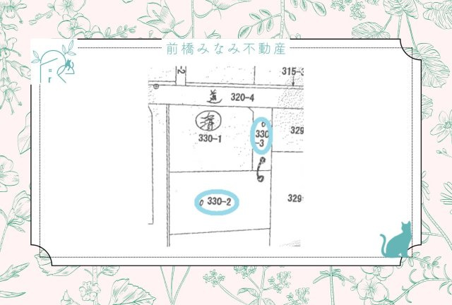 【土地】前橋市力丸町　約９９坪の土地図