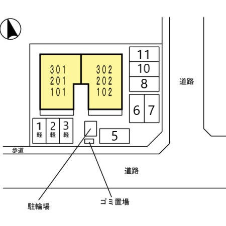 リヴェールKの区画図