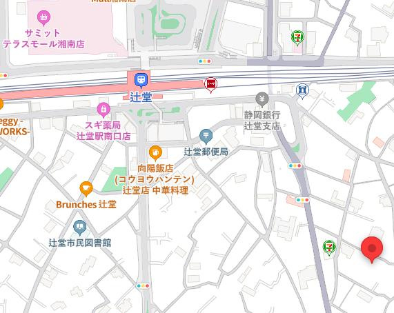 辻堂元町メゾンフォーサイトの地図