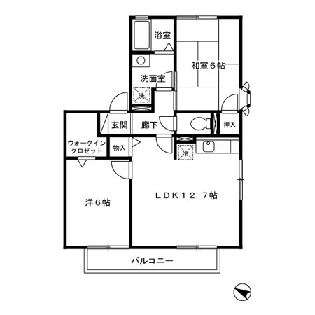 ルミエールＫの間取り