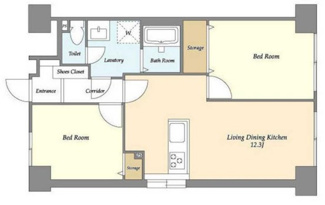 【間取り】 | ロイヤルキャステージ恋ヶ窪 | 間取り図です。