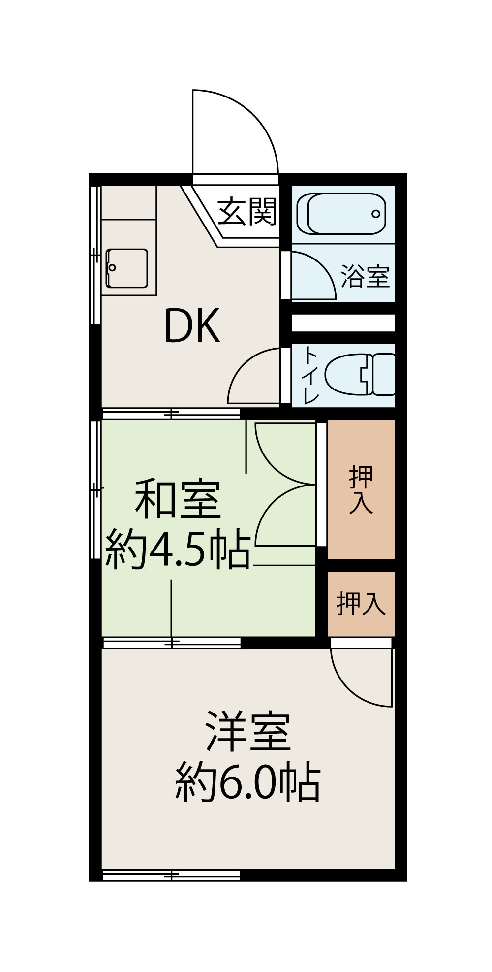 コーポ琥珀の間取り