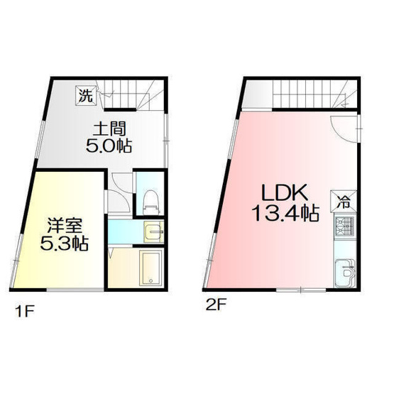 【間取り】 | ＃248　Sakurayama | 2LDK