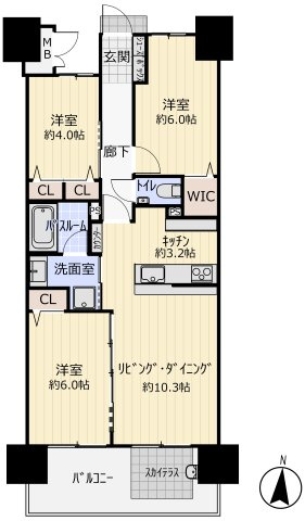 ロイヤルガーデン千舟町の間取り