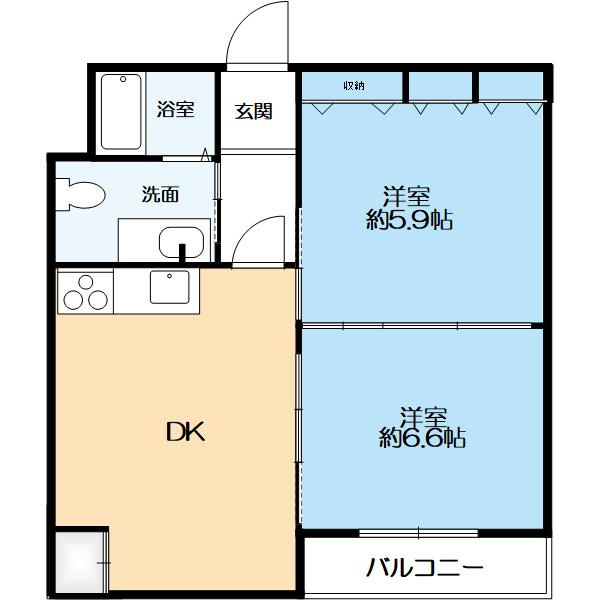 日生住吉コープの間取り