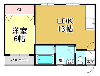 【間取り】 | ピュアフラット１２