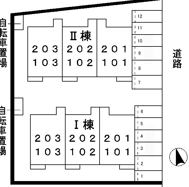 エクセランⅠの区画図