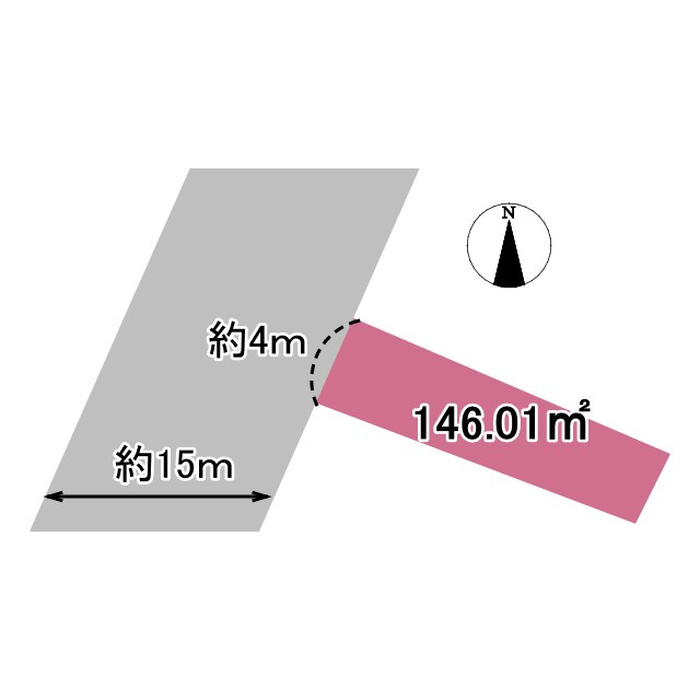 売土地　沼津市八幡町の土地図|土地図です。