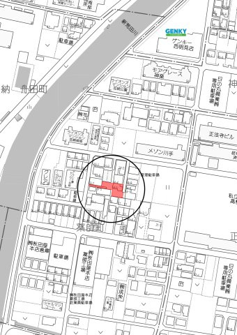 土地　薬師町の地図
