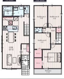 【間取り】 | 【名古屋市瑞穂区中根町4丁目47-3新築戸建1号棟】✨️仲介手数料無料✨️中根小学校・萩山中学校