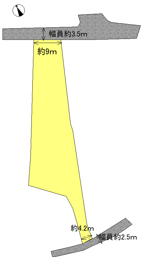 大山町名和売土地の土地図