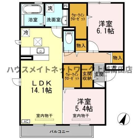 ボナール メルヴェイユの間取り|間取図