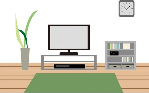 豊中市宮山町　新築一戸建ての居間・リビング|シンプルなリビングは、観葉植物等のインテリアを楽しめますね！パパ好みにも、ママ好みにも家具次第で雰囲気を変えることができます！