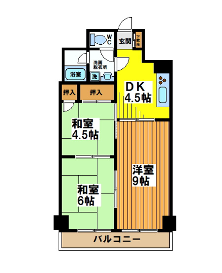 【間取り】 | ライオンズマンション初台