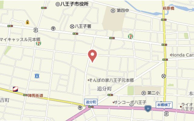 祝　成約済み　セレナハイム八王子　八王子市　中古マンションの地図|～仲介手数料無料☆八王子ひなた不動産～セレナハイム八王子
