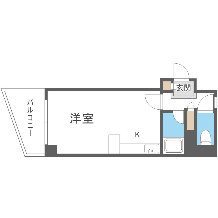 シャトレーヌ北島の間取り