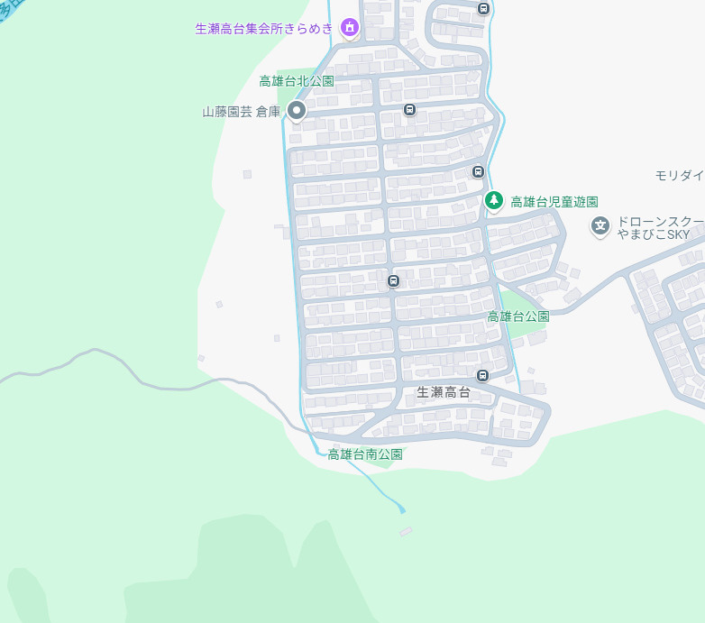 西宮市生瀬高台　未入居の地図