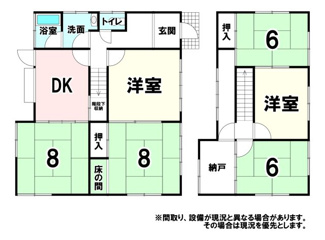 【間取り】 | 北葛城郡上牧町片岡台1丁目