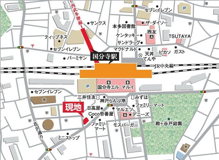 ＨＦ国分寺レジデンスの地図