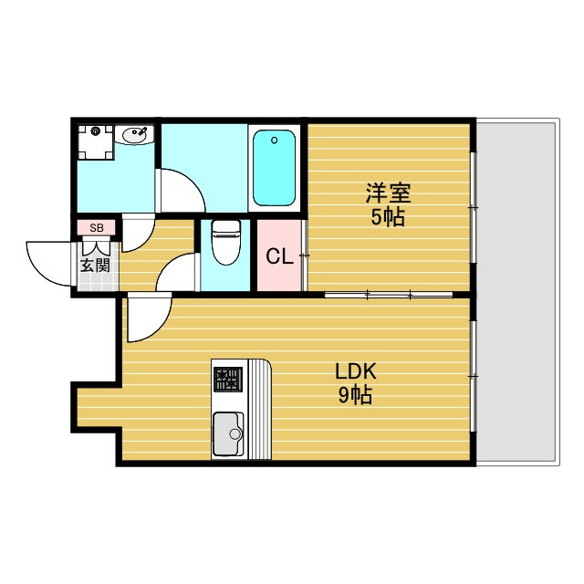 CITY SPIRE十三東の間取り