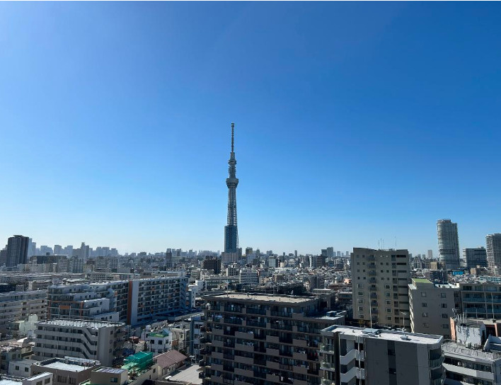 キャッスルマンション亀戸立花弐番館　14階　最　上階　角　部屋　空室の展望